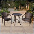 International Caravan Barcelona 3 Piece Patio Bistro Set in Chocolate