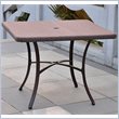 International Caravan Barcelona Patio Dining Table in Antique Brown