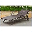 International Caravan Valencia Patio Chaise Lounge in Chocolate