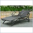 International Caravan Valencia Patio Chaise Lounge in Antique Black