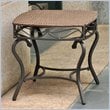 International Caravan Valencia Patio Side Table in Antique Brown
