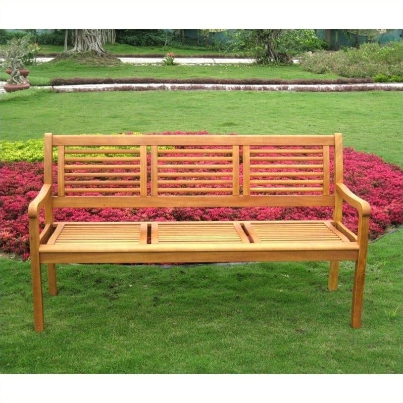 International Caravan Royal Tahiti Bar Harbor Outdoor Patio Bench
