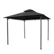 International Caravan Hamilton Outdoor Canopy Gazebo in Black