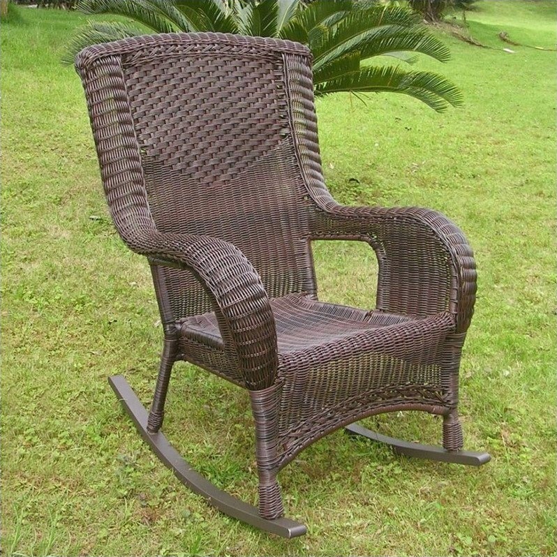 Resin Wicker/Aluminum Patio Rocker 4007XX