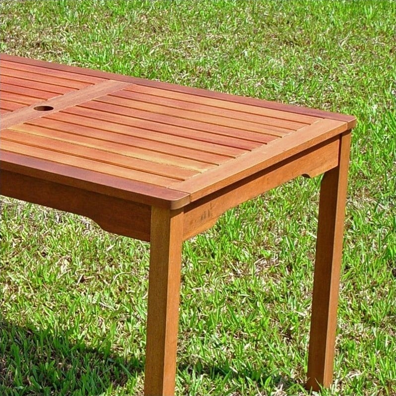 International Caravan Palmdale Outdoor Rectangular Dining Table