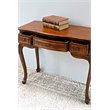 International Caravan Windsor 3 Drawer Vanity Desk in Walnut Stain