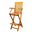 International Caravan Royal Tahiti Outdoor Patio Folding Bar Stool (Set of 2)