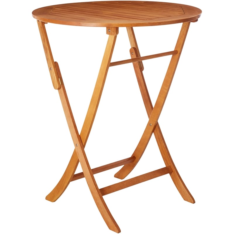 International Caravan Royal Tahiti Folding Outdoor Patio Pub Table
