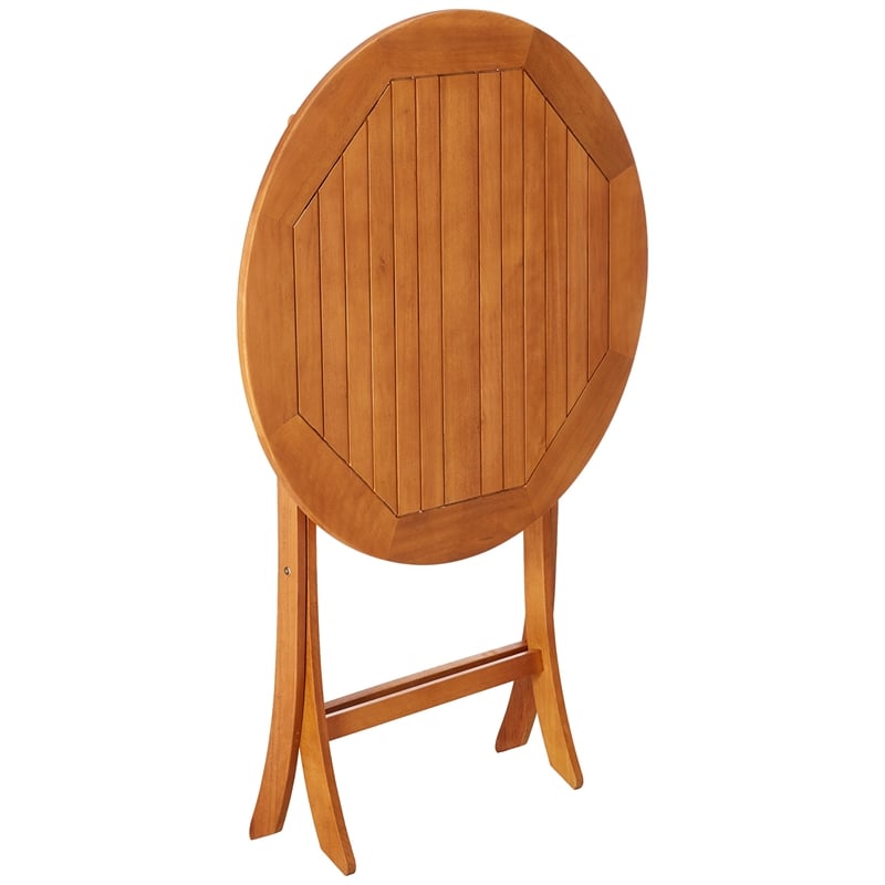 International Caravan Royal Tahiti Folding Outdoor Patio Pub Table