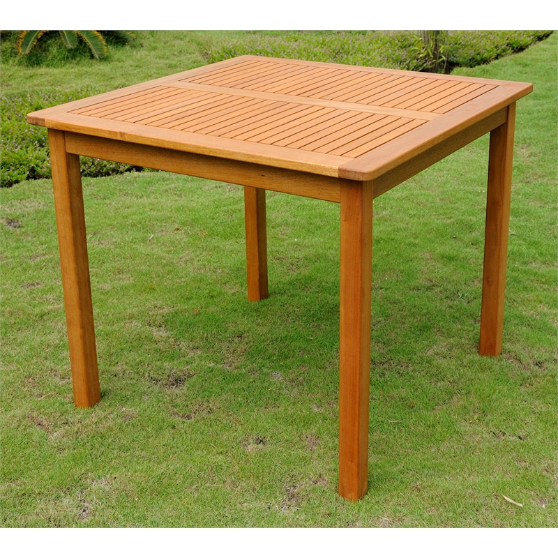 International Caravan Royal Tahiti Square Outdoor Patio Dining Table