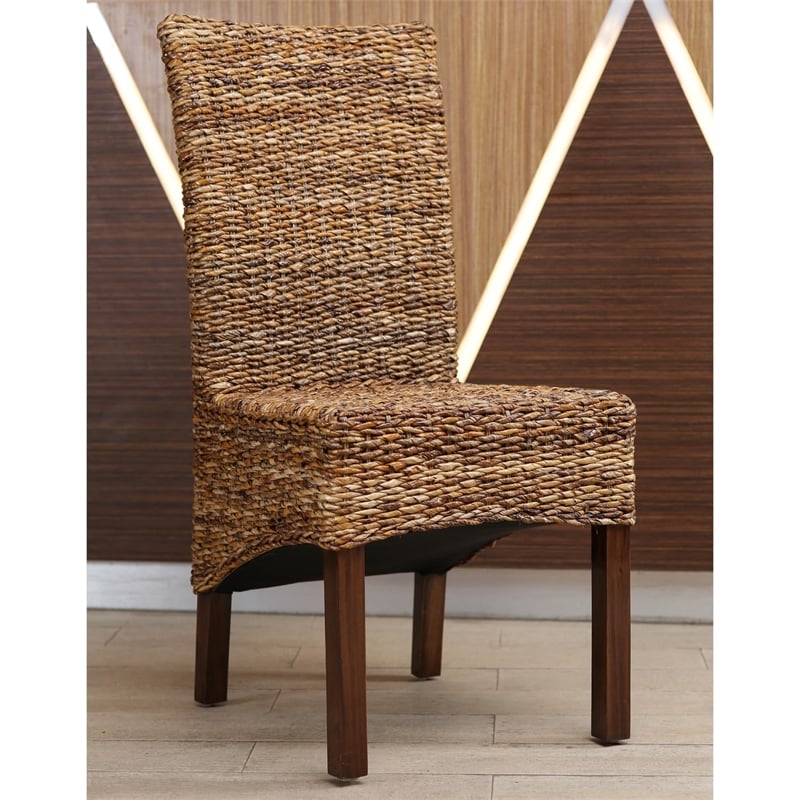 International Caravan Bali Gaby Woven Abaca Dining Chair