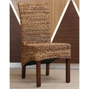 International Caravan Bali Gaby Woven Abaca Dining Chair