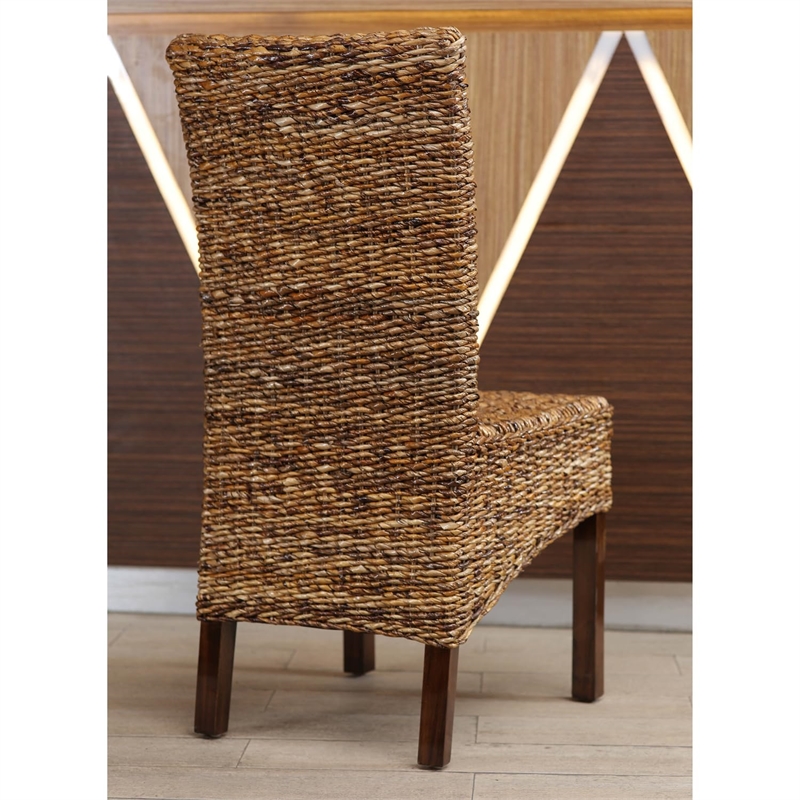 International Caravan Bali Gaby Woven Abaca Dining Chair