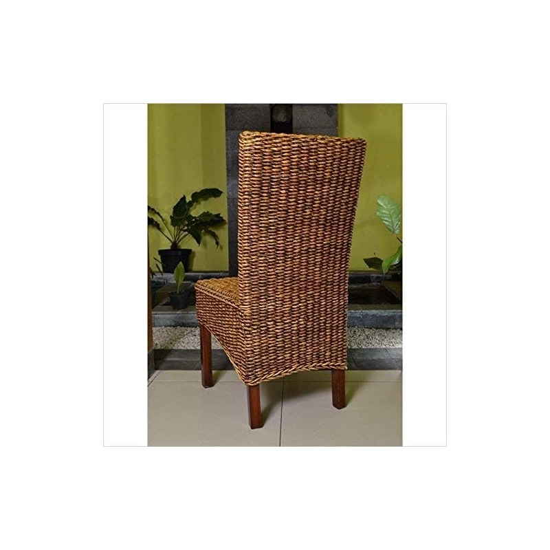 International Caravan Bali Gaby Woven Abaca Dining Chair (Set of 2)
