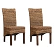 International Caravan Bali Gaby Woven Abaca Dining Chair (Set of 2)