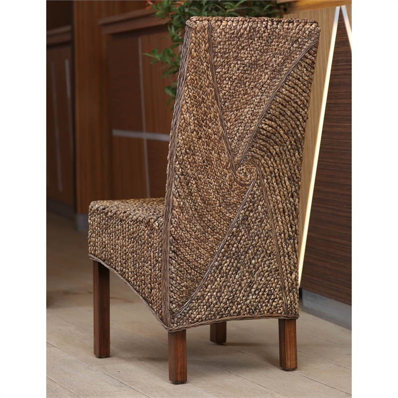 International Caravan Bali Lambada Woven Dining Chair (Set of 2)