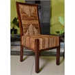 Dallas Abaca Weave Dining Chair with Mahogany Hardwood in Salak Brown