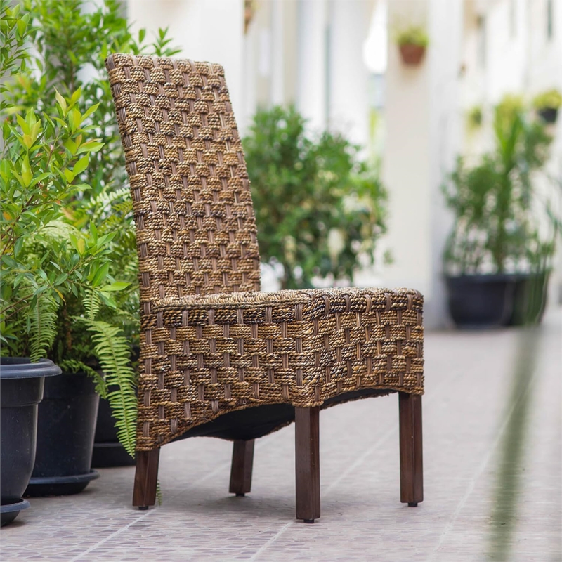 International Caravan Bali Manila Woven Abaca Dining Chair