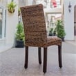 International Caravan Bali Louisa Woven Abaca Cushion Dining Chair