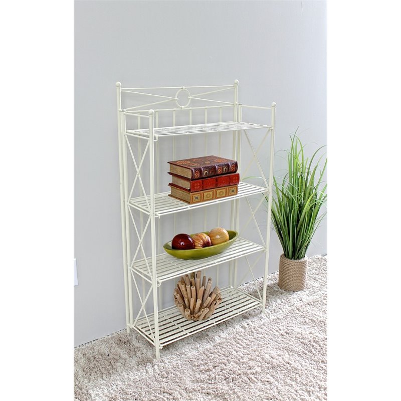 Artica 4 Tier Iron Bakers Rack BushFurnitureCollection