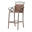 International Caravan Valencia Patio Bar Stool in Brown (Set of 2)