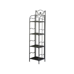 International Caravan Valencia 4 Tier 13&quot Bakers Rack in Chocolate