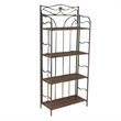 Valencia 4-Tier Resin Wicker Folding Bakers Rack