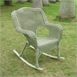 International Caravan Monaco Resin Patio Rocker in Mocha (Set of 2)