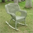 International Caravan Monaco Resin Patio Rocker in Black (Set of 2)