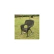 International Caravan Monaco Resin Patio Rocker in Black (Set of 2)