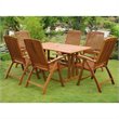 International Caravan La Coruna 7 Piece Wicker Patio Dining Set