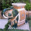 International Caravan Bombay Large Stool in Green