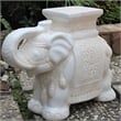 International Caravan Bombay Large Stool in Falling Brown