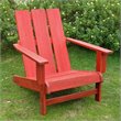 International Caravan Royal Fiji Large Adirondack Patio Chair in Red