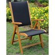 International Caravan Royal Tahiti Multi-Positon Balau Patio Dining Chair