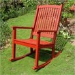 International Caravan Royal Fiji Large Porch Rocker in Barn Red