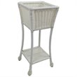 International Caravan Chelsea Resin Plant Stand in White