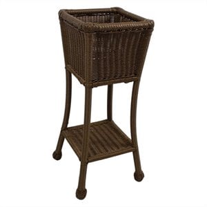 International Caravan Chelsea Resin Plant Stand in Mocha