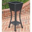 International Caravan Chelsea Resin Plant Stand in Antique Black