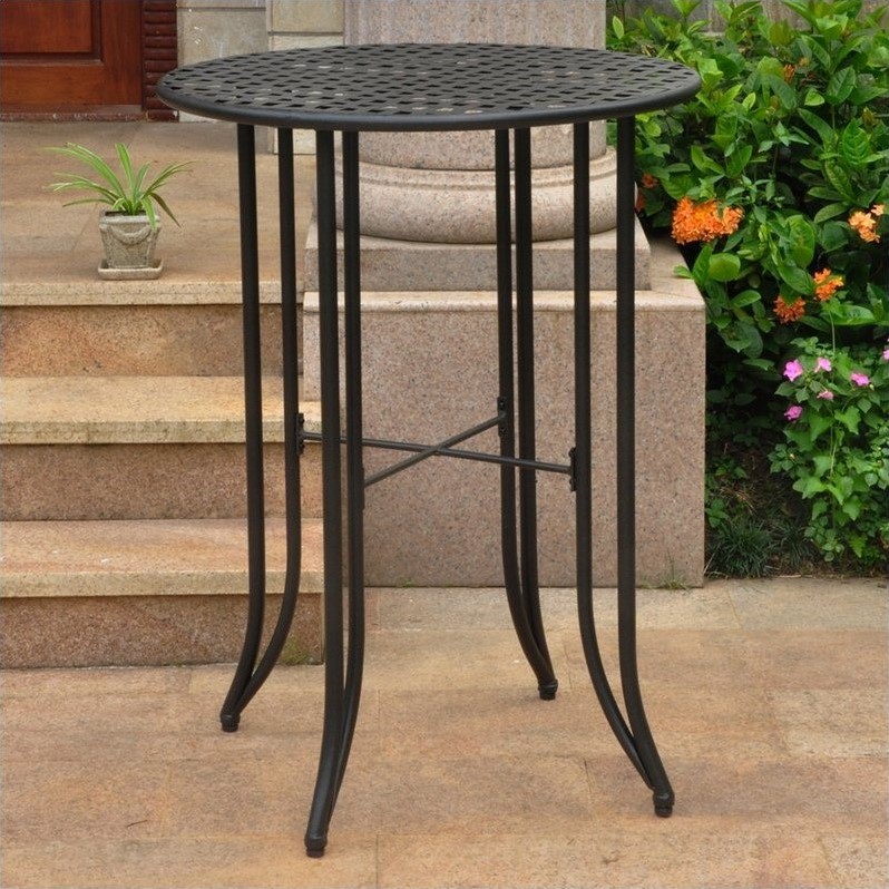 Bar-height Patio Table in Antique Black - 3467-TBL-ANT-BK