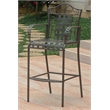 International Caravan Mandalay 3 Piece Iron Patio Pub Set in Brown