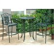International Caravan Mandalay 3 Piece Patio Pub Set in Verdi Gris