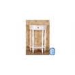 International Caravan Windsor Half Moon Console Table in Antique White