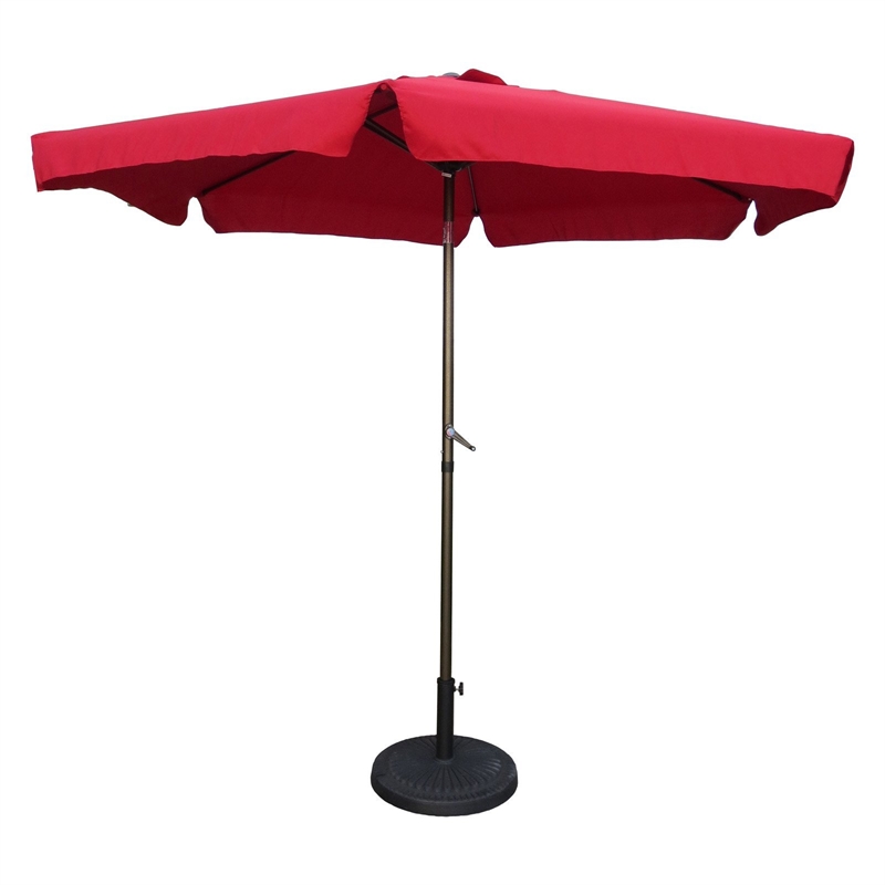 International Caravan St. Kitts Patio Umbrella in Aqua Blue