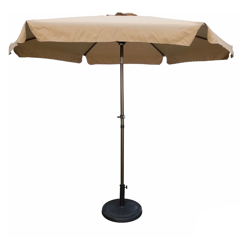 International Caravan St. Kitts Patio Umbrella in Aqua Blue