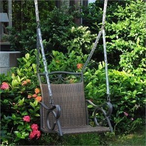 Valencia Resin Wicker Hanging Porch Swing