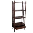 International Caravan Windsor 4 Tier Bookshelf in Walnut