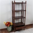 International Caravan Windsor 4 Tier Bookshelf in Walnut