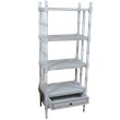 International Caravan Windsor 4 Tier Bookshelf in Antique White