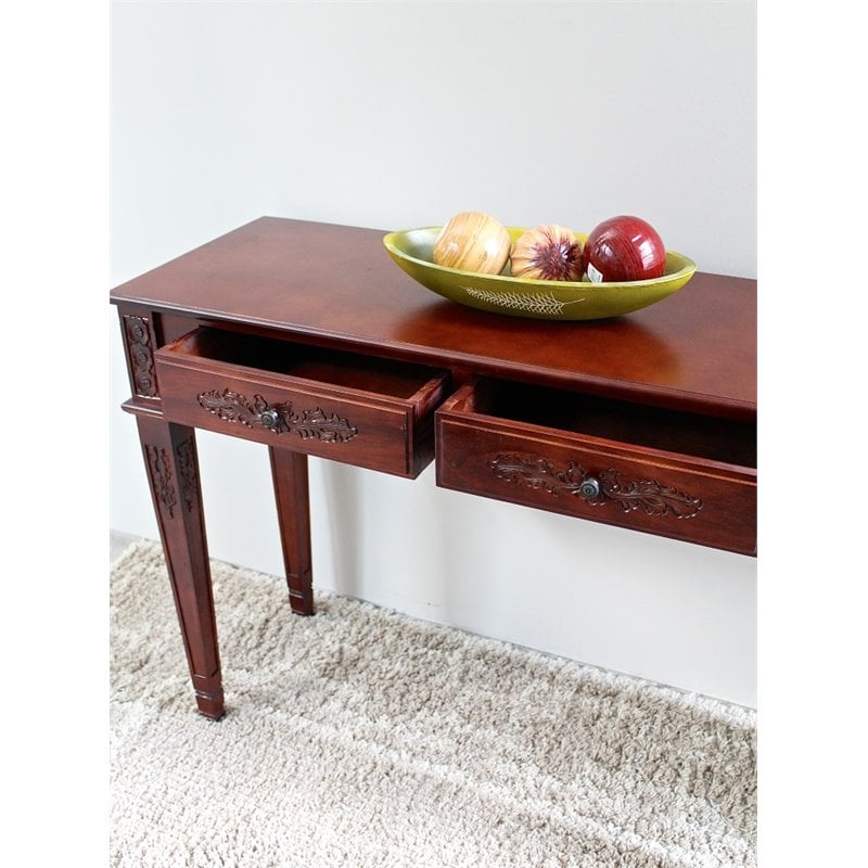 International Caravan Windsor Wall Table in Walnut